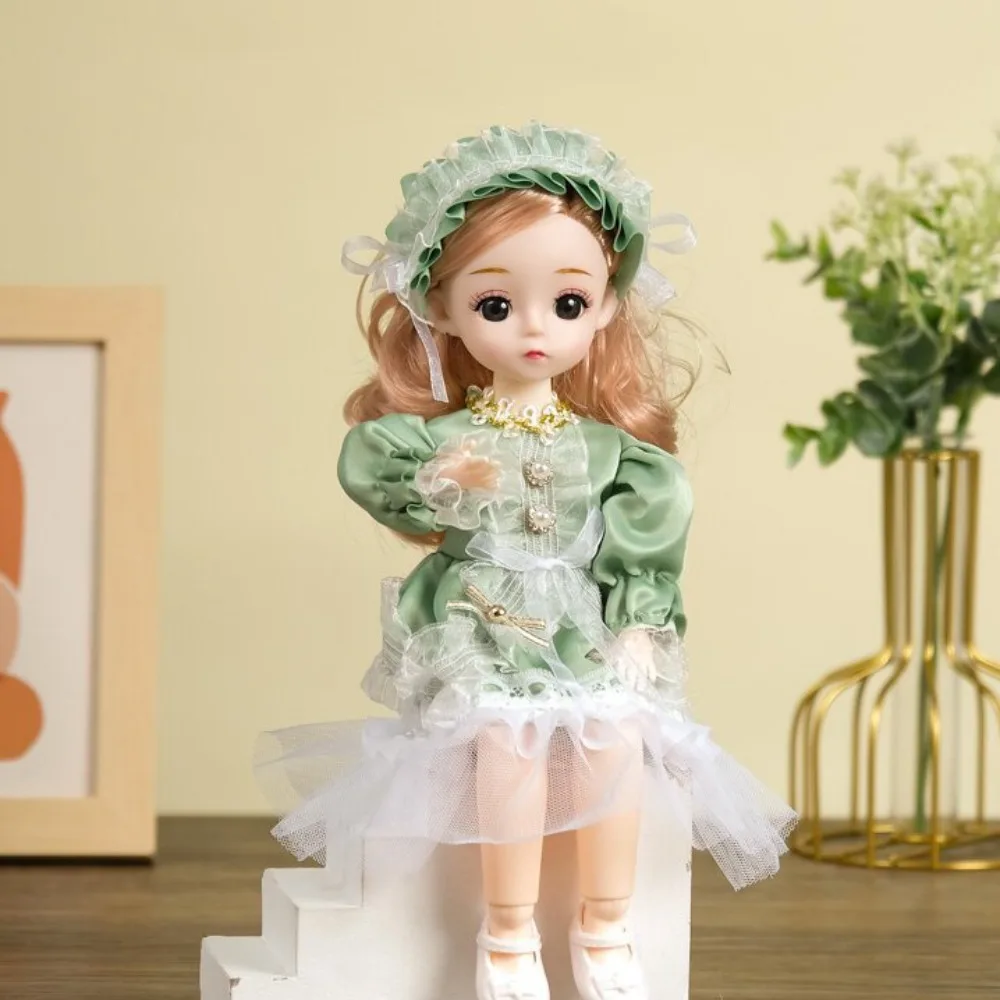 

Кукла-принцесса 1/6 SD, 30 см, с одеждой, длинными волосами, привлекательными глазами, в элегантном платье, шарнирная, для макияжа