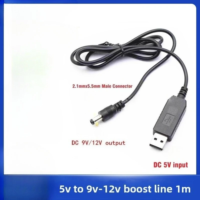 Usb Power Boost Line Dc 5v To Dc 9v / 12v Step Up Module Usb Converter Adapter Cable 2.1x5.5mm Plug