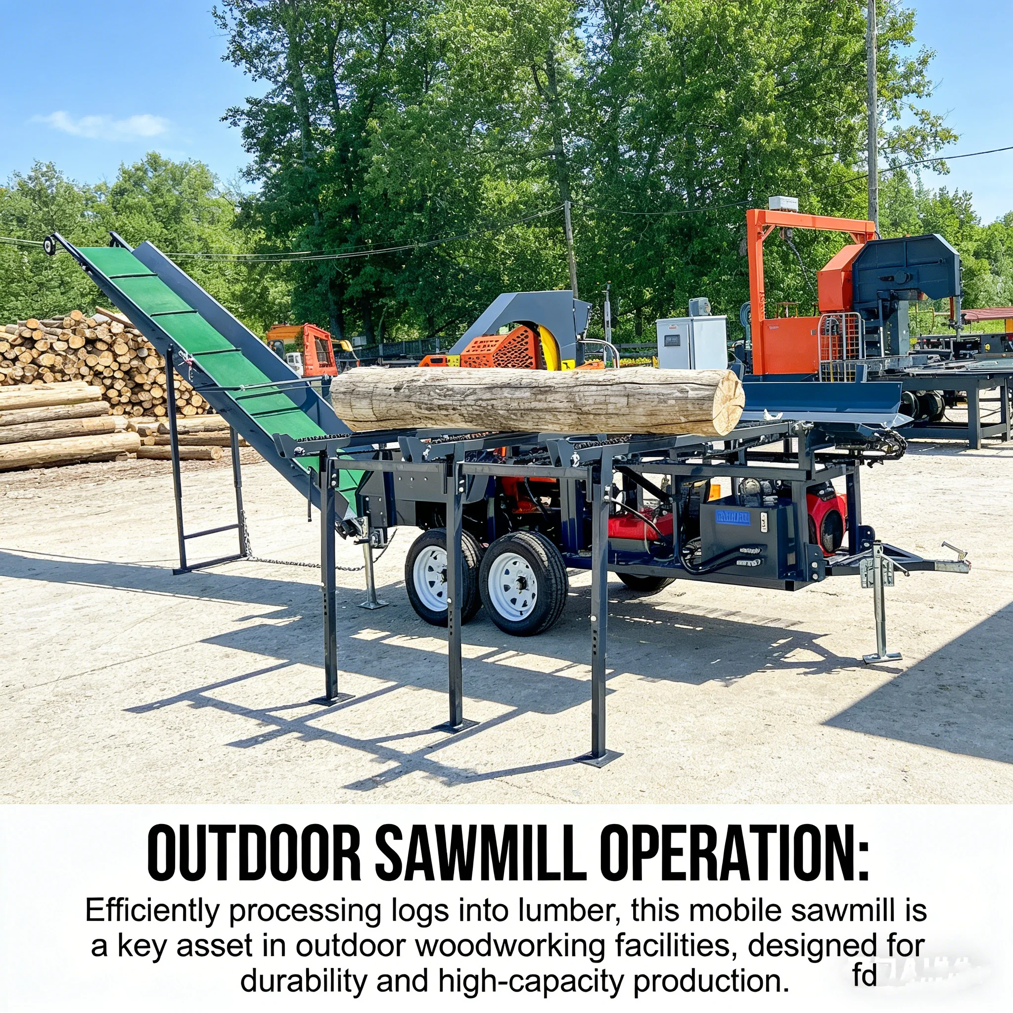 

YG Hydraulic Firewood Processor Log Splitter Forestry Woodworking Machinery for Home Farm Use