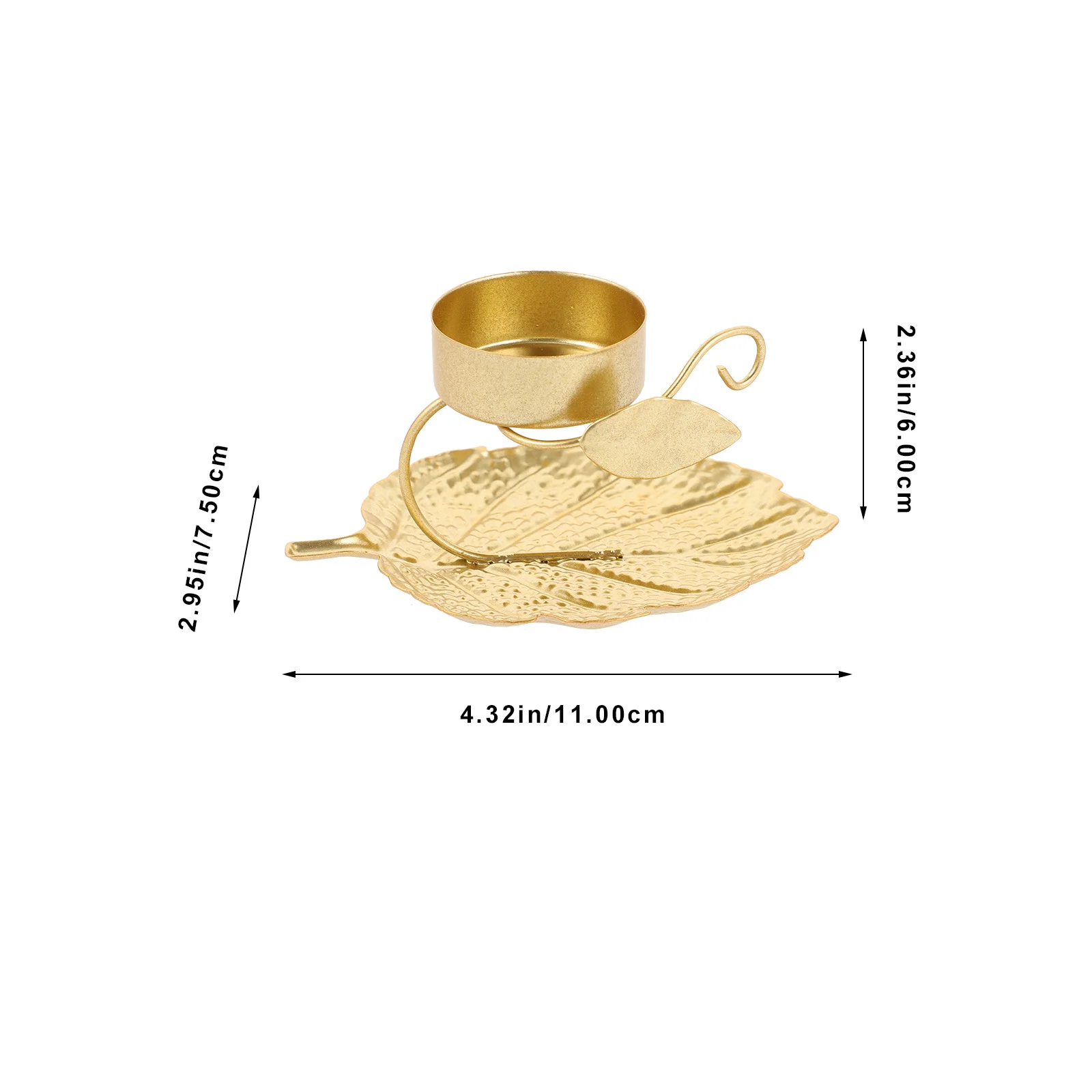 European Style Metal Holder Retro Iron Candlestick Decorative Desktop Home Table Centerpiece Relaxing Atmosphere