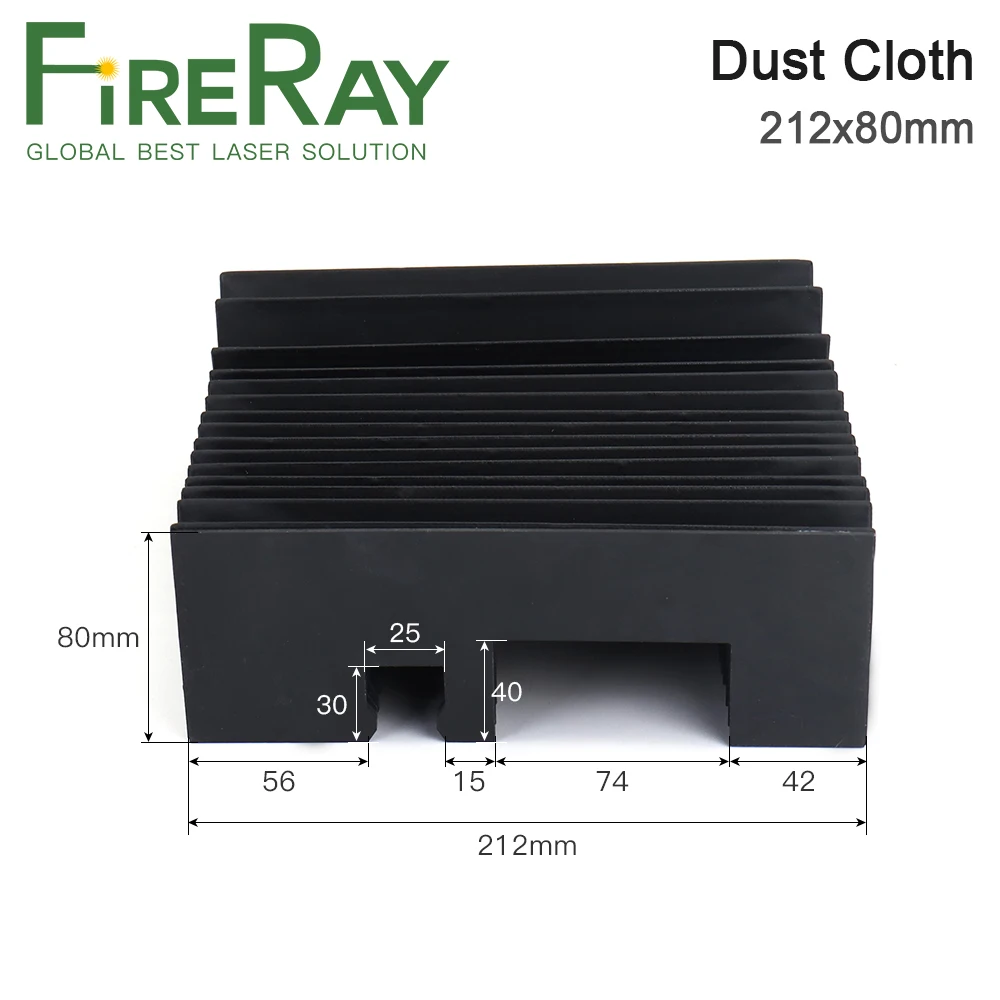 FireRay 212x80mm Dust Cover Organ Cover Dust Cloth Waterproof Dustproof and Oilproof for Fiber Laser Cutting Machine