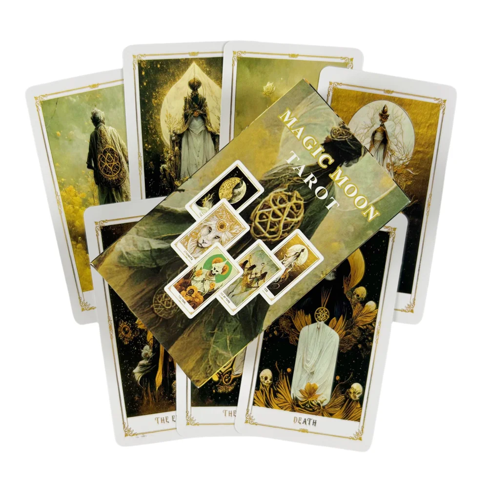 Magic Moon Tarot Cards A 78-Deck Oracle English Visions Divination Edition Board Playing Games