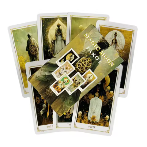Magic Moon Tarot Cards A 78 Deck Oracle English Visions Divination Edition Borad Playing Games