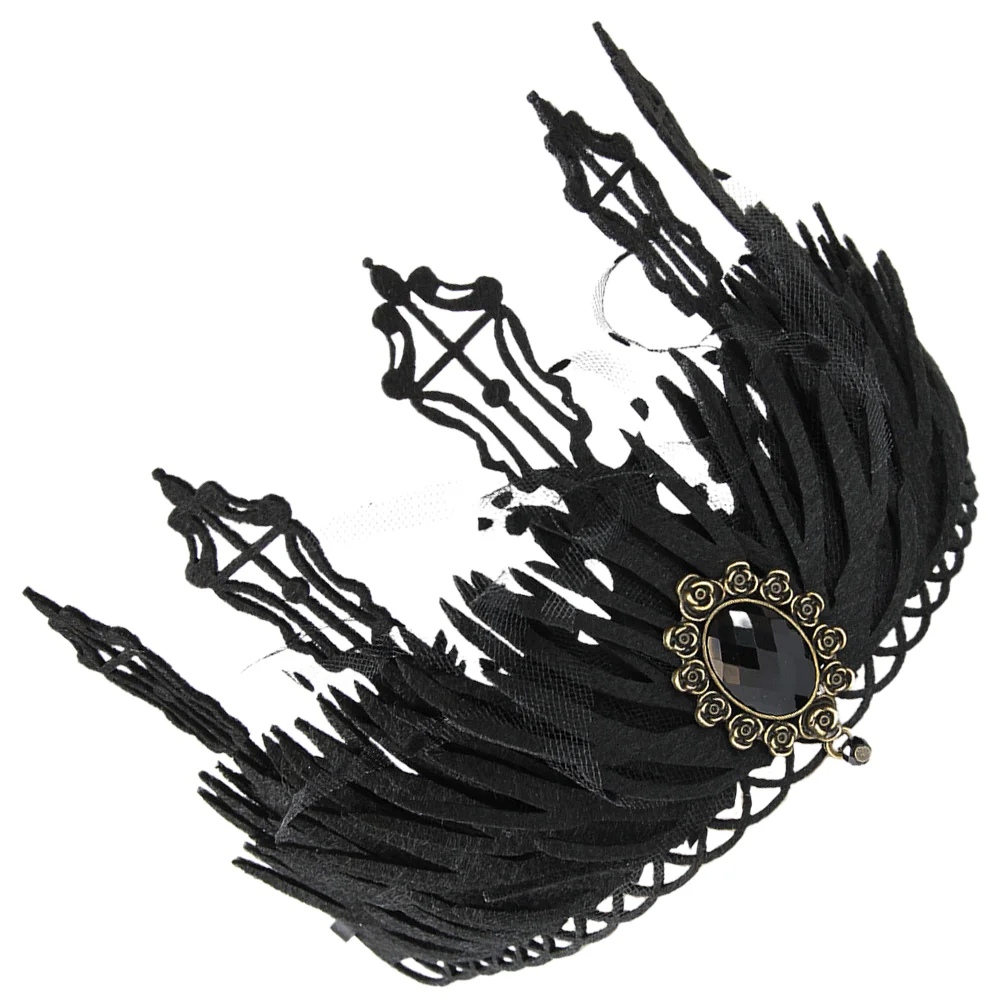 Witch Crown Baroque Crown Party Pregnant Crown Headpiece Vintage Halloween Headband gothic hair accessories