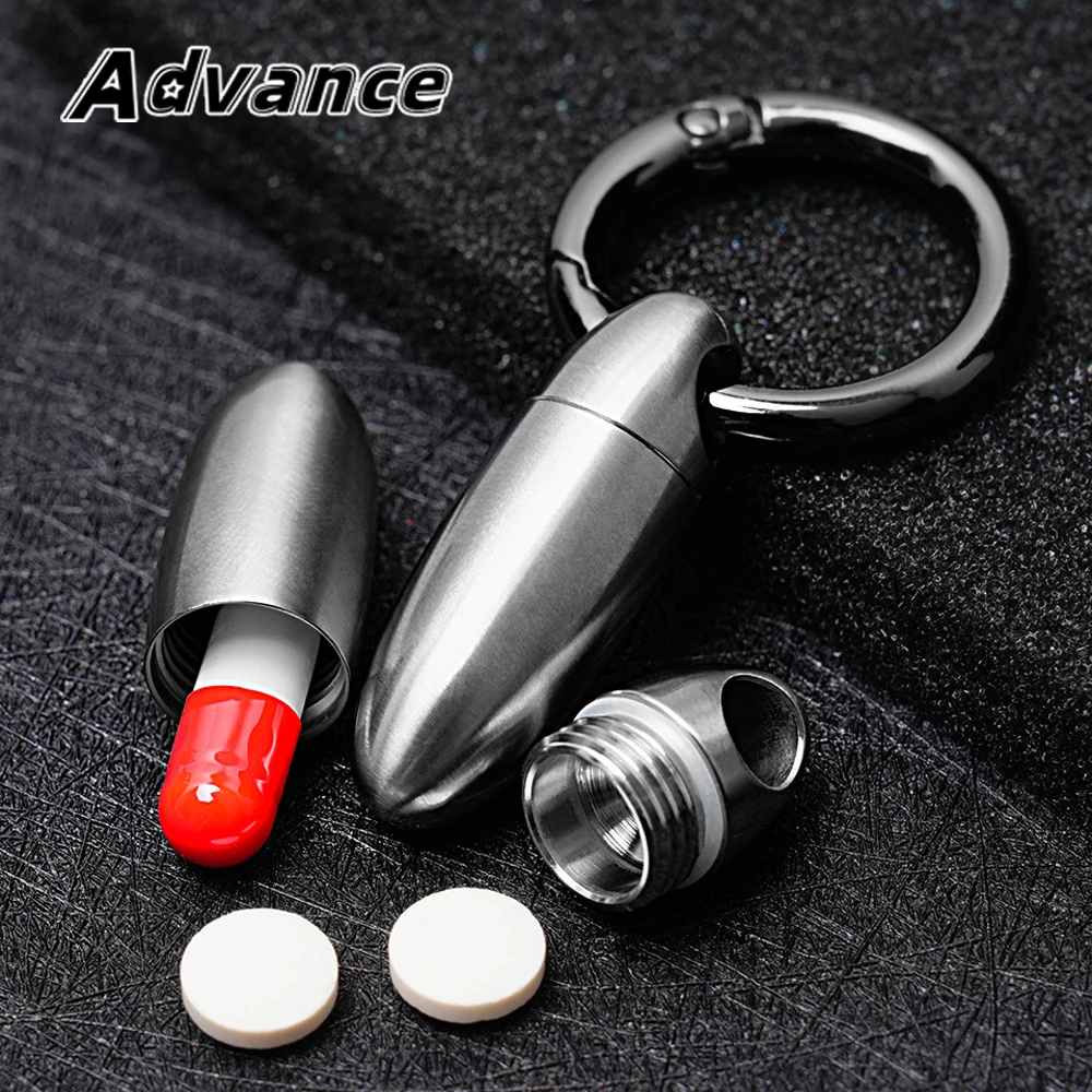 Portable Titanium Multifunctional Bottle Titanium Alloy Storage Box Outdoor Tool EDC