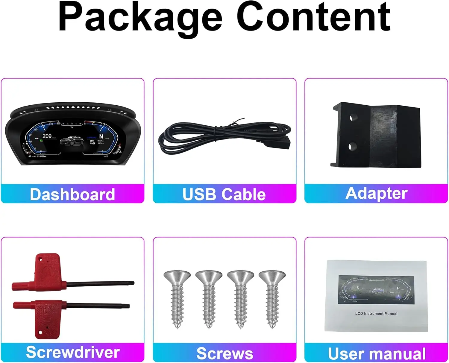 12.3"Cluster Digital Dashboard For BMW X5 E70 X6 E71 2006-2013 Odometer, Speedometer, Dashboard Plug-and-Play - Image 6