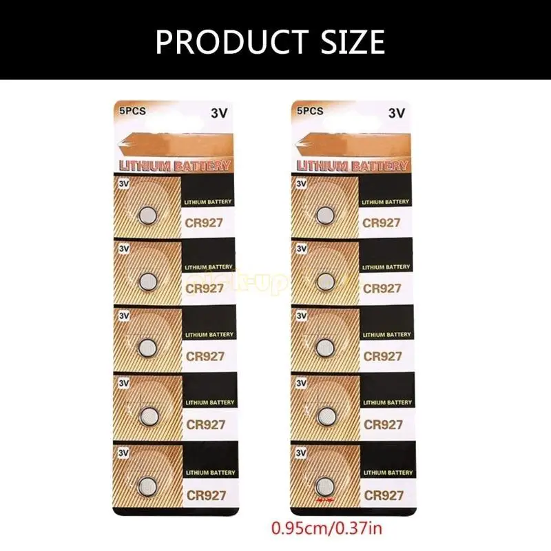 5/10 pçs 3v baterias lítio cr927 para controle remoto led luz brinquedo relógio cr927 botão moeda células bateria relógio baterias