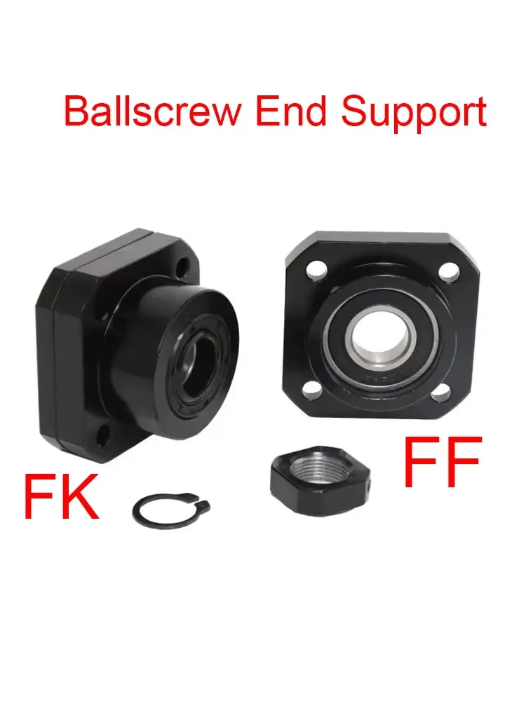 

FK12 FF12 FF20 FF30 FK20 FK30 Ball Screw Bearing Seat Ball Screw End Support Support Unit For Ballscrew CNC Part