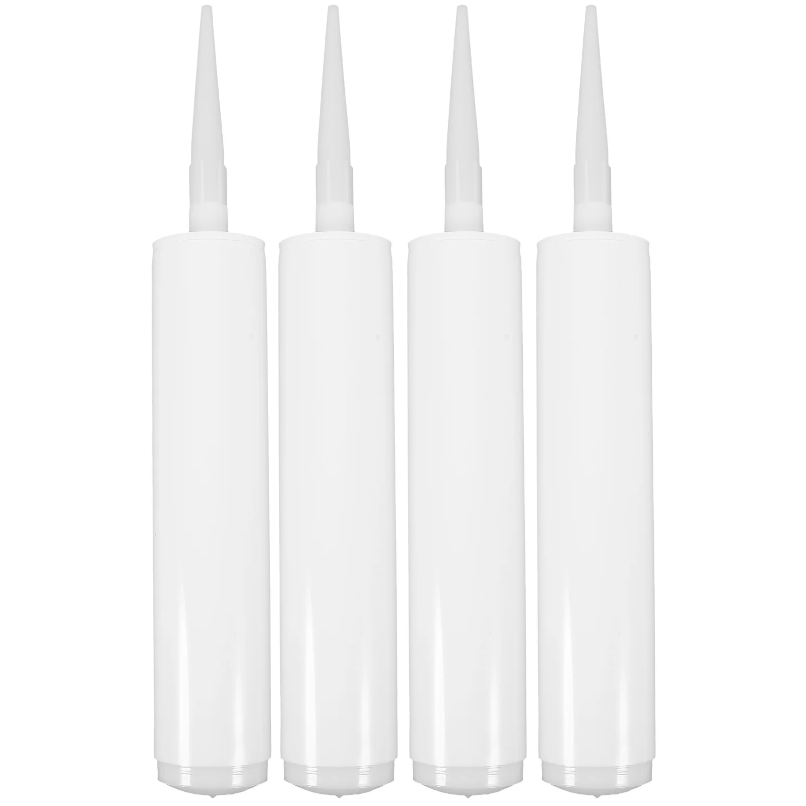 Mangueira vazia Tubo Selante Recarregável, Ferramenta de Calafetagem Epóxi, Prático Doméstico, Selagem Plástica DIY, 4 pcs