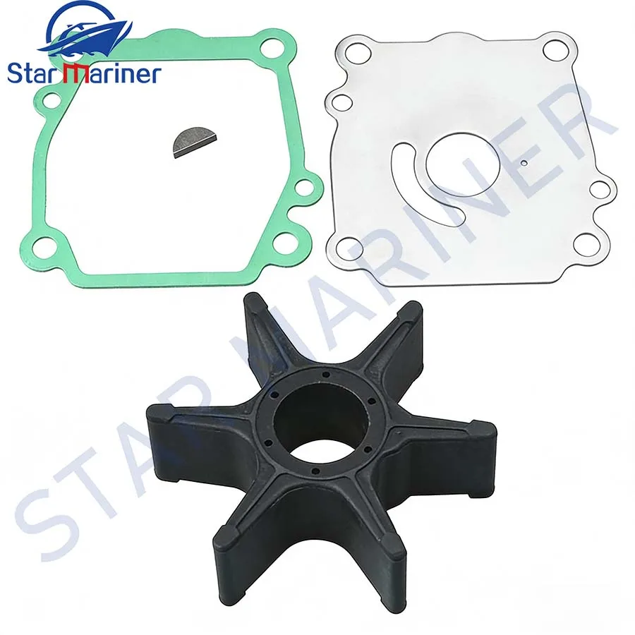 

17400-87E04 17400-87E04-00 Комплект для обслуживания рабочего колеса водяного насоса для лодочных моторов Suzuki DT60-DT100 DF60 DF70 18-3254, запчасть для лодочного двигателя