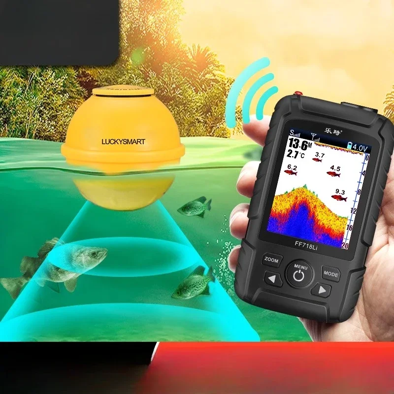 

Новый беспроводной мобильный эхолот 2025 года для подледной и лодочной рыбалки с визуальным изображением высокой четкости