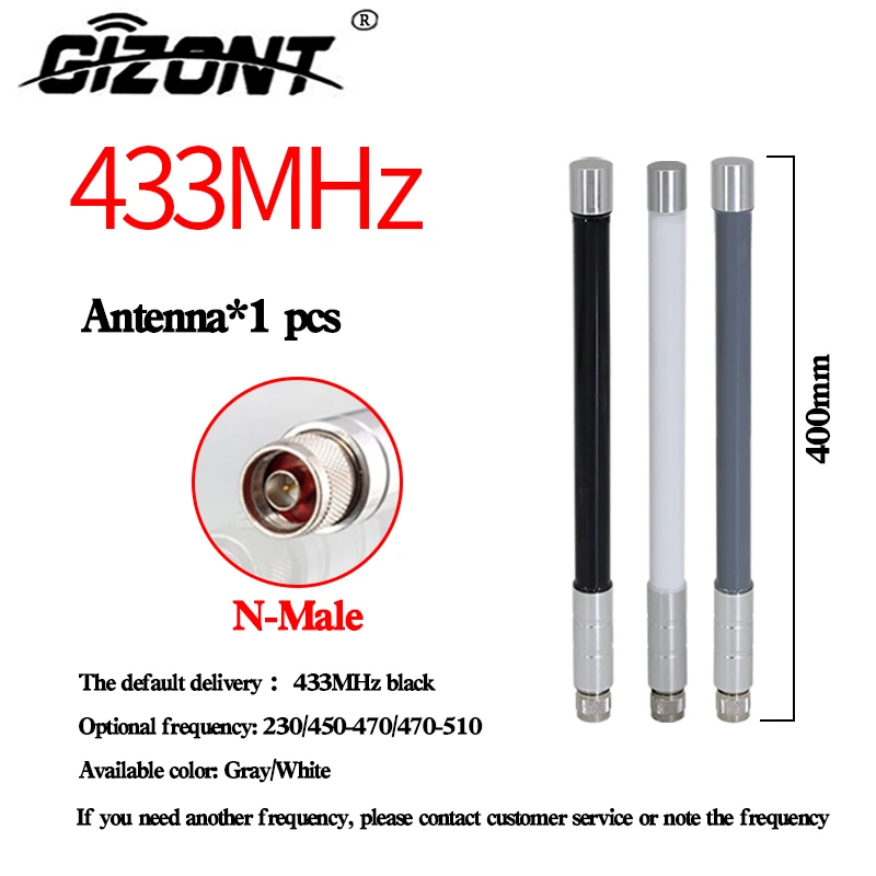 LoRaWAN-Modul mit omnidirektionaler, hochverstärkter Glasfaser-Außenantenne, unterstützt kundenspezifische Anpassungen, 433 MHz, 230 MHz, 450–470–5 MHz, N-Stecker. – Detail 4
