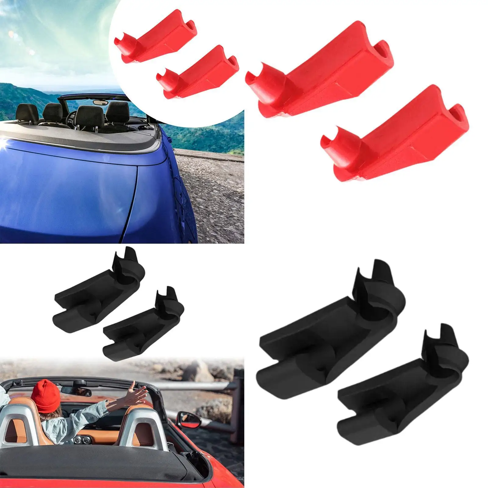 

2x кабриолетные верхние зажимы привода, износостойкие, прочные для Saturn Sky