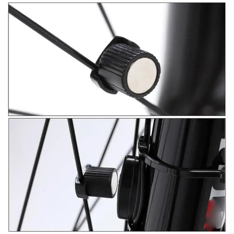 C1Fe 2PCS Universals Computer Speed ​​Sensor Spoke Magnets Bicycles Spoke Magnets لـ Bicycles Cyclings Part