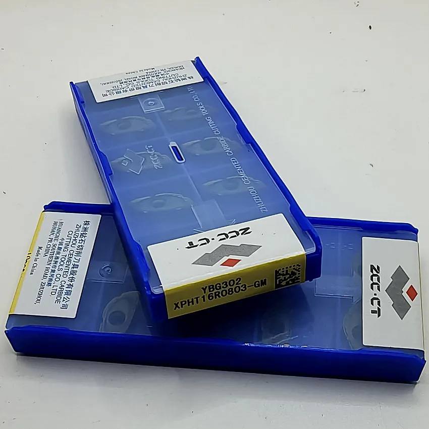 

ZCC.CT XPHT16R0803-GM YBG302/XPHT20R10T3-GM YBG302/XPHT25R1204-GM YBG302 ТВЕРДОСПЛАВНЫЕ ВСТАВКИ XPHT с ЧПУ Фрезерные вставки 10 шт./кор.