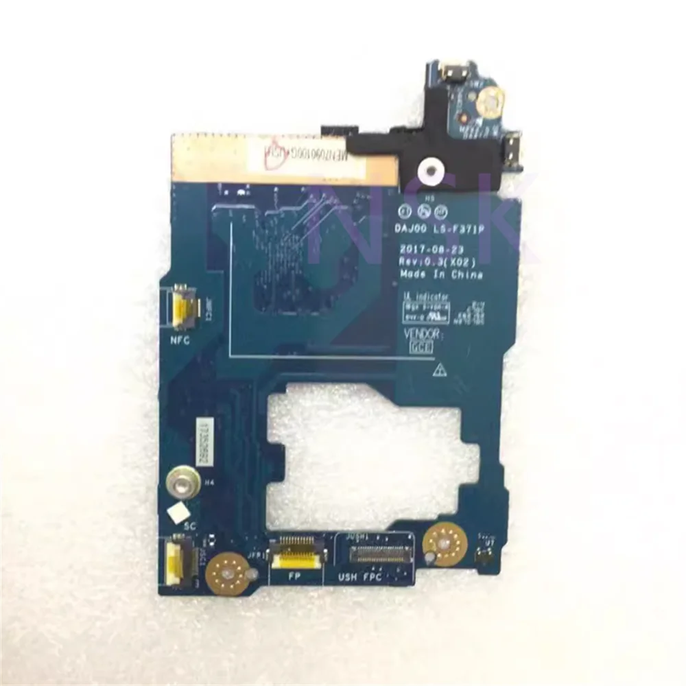 Original  LS-F371P FOR Dell Latitude 12 5290 2-in-1 power button small board with fingerprint interface  100% Test Ok