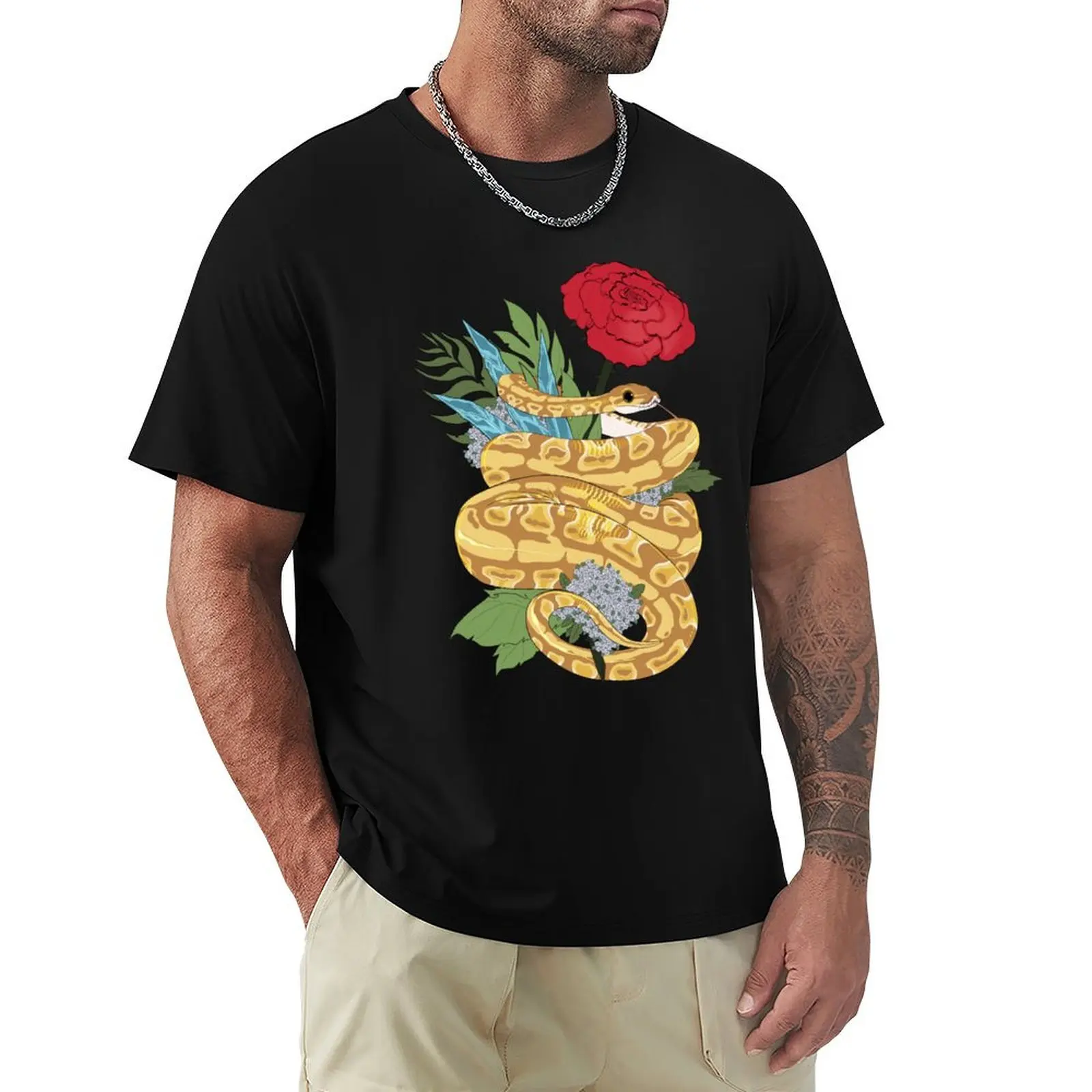 

Banana Ball Python T-Shirt blacks Blouse cotton graphic tees t shirts men