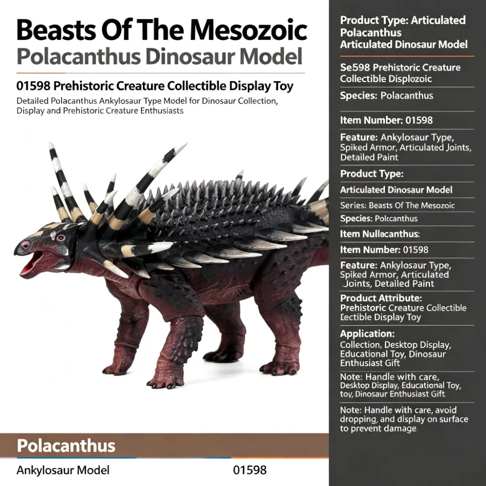 Beasts Of The Mesozoic Polacanthus Articulated Dinosaur Model 01598 Prehistoric Creature Collectible Display Toy