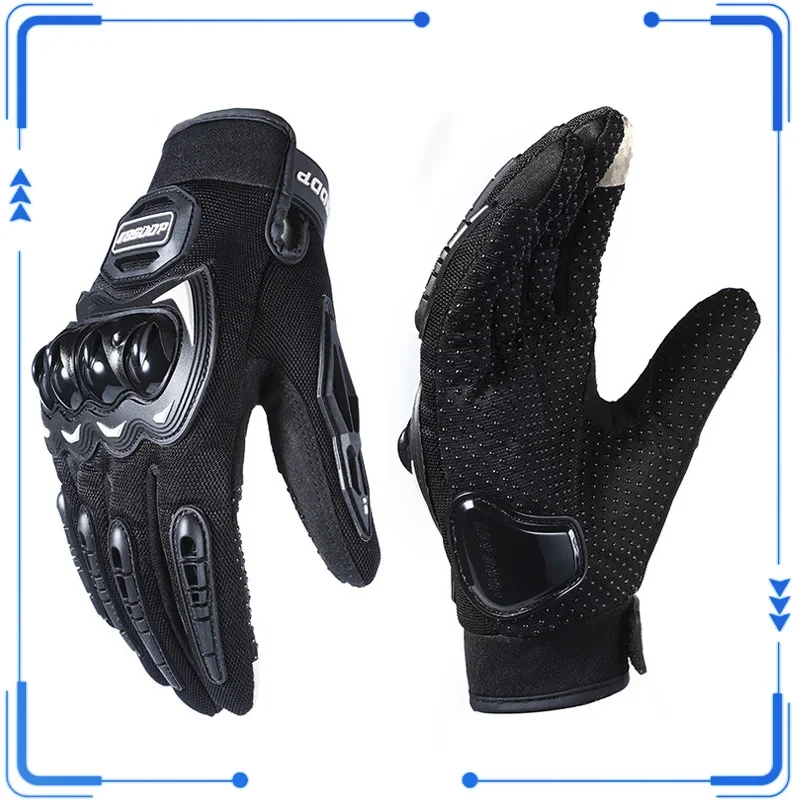 

Motorcycle Gloves Riding Mitten Hard Knuckle Touch Screen Motorbike Tactical Mitten Anti-fall Motorcycle Full Finger Glove