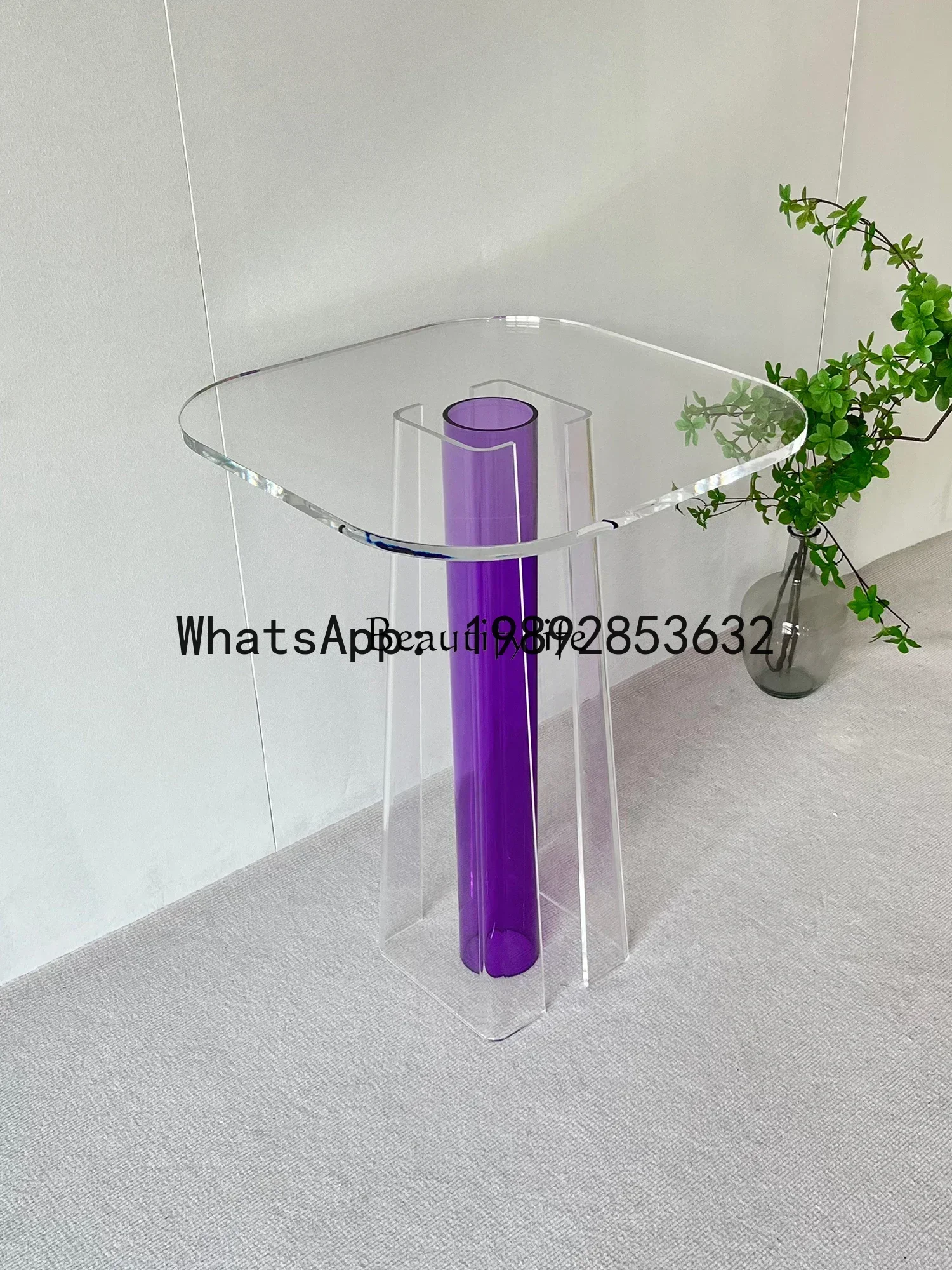 Modern simple acrylic edge few small apartment living room art corner few