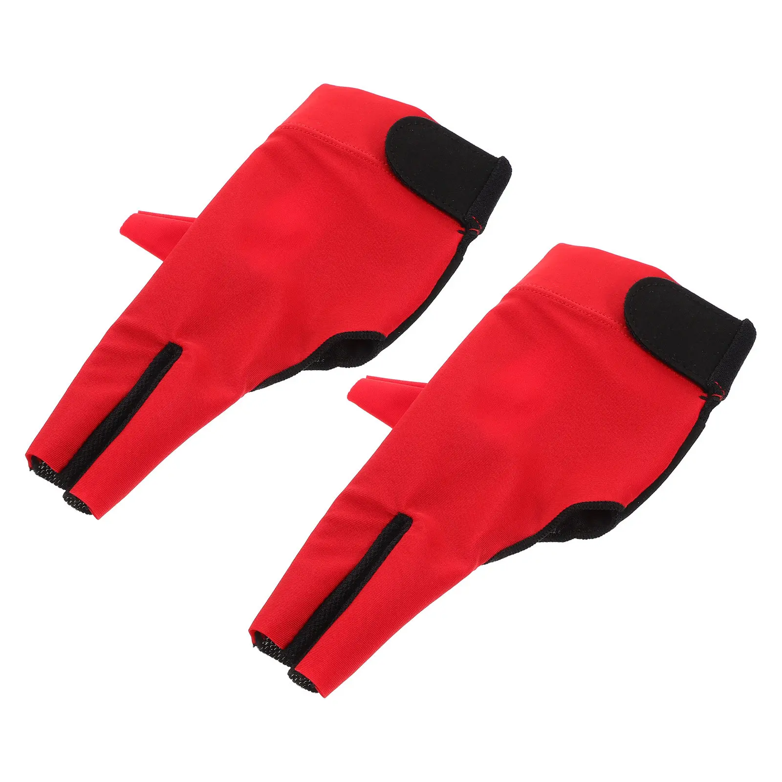 

1Pair Breathable Three Finger Billiards Gloves Mesh Pool Game Snooker Cue Accessories for Stable Grip and Performance