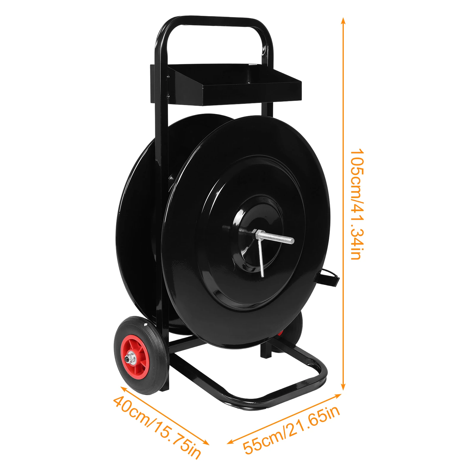 Stahlumreifungsspulenspender, Mehrzweck-Verbundband für Verbundkabel, Verpackungspalette, wiederverwendbares integriertes Werkzeug und Dichtungstablett