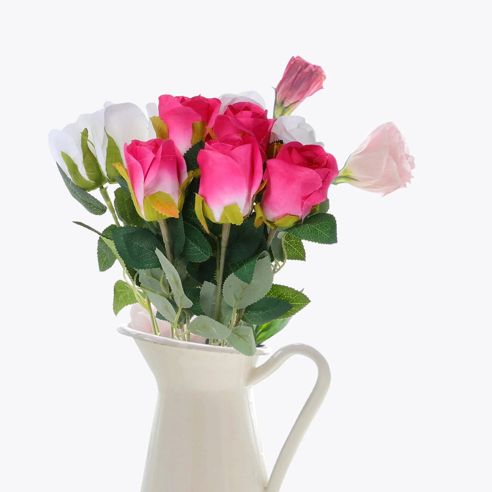 

10Pcs Artificial Rose Faux Floral Decoration Realistic Roses for Wedding Bridal Bouquets Home Decor Indoor Arrangements