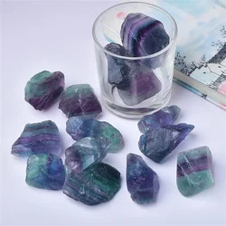 Natural Raw Rainbow Fluorite Naturals Crystals Rough Stones Mineral Healing Crystals Gemstones Specimens Collectible Home Decor