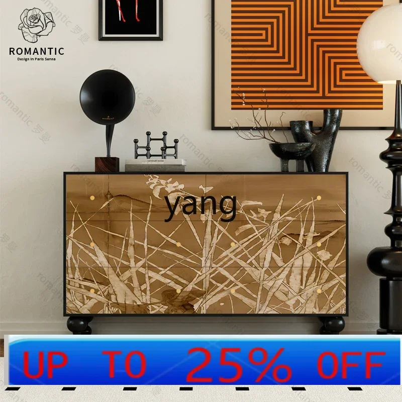 

LMMChinese style living room solid wood six bucket household bedroom storage porch aisle locker