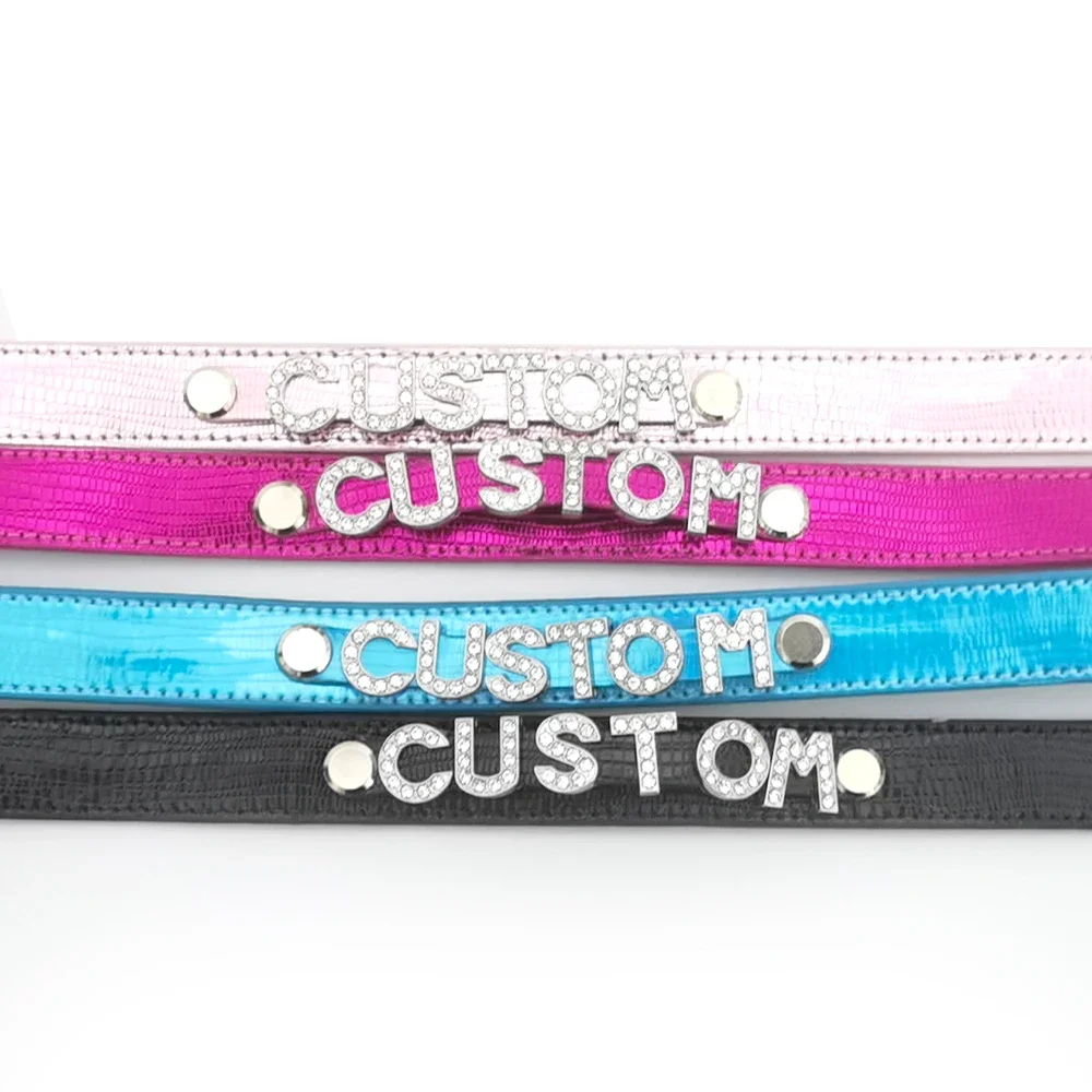 Nuove lettere personalizzate guinzaglio collare a cerchio collana girocollo donna uomo BDSM papà schiavo Cosplay gancio Chocker gioielli giocattoli Sexy