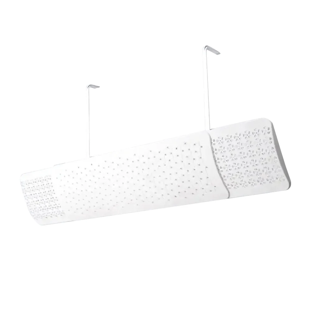 White ABS Conditioning Windshield Baffle For Wall Mounted AC Direct Wind Deflector 180 Degree Adjustable Home Garden