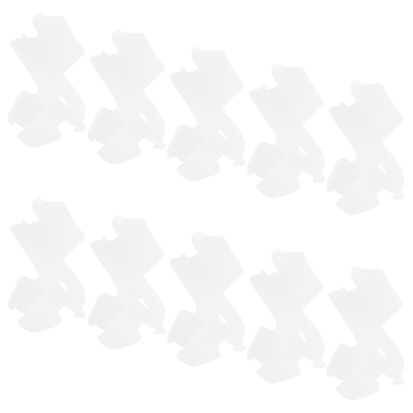 

10pcs White Plastic Car Door Clips Sturdy Material Easy Installation Versatile Design Antislip Textures Auto Fastener