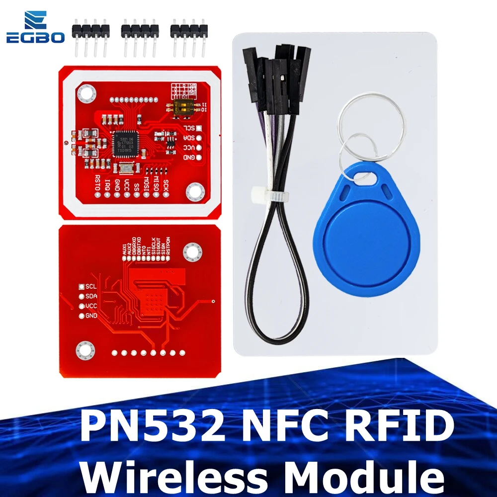 PN532 NFC/RFID V3 Module – Lees-/schrijfboard Voor Android, Met Mifare-kaart En Sleutelkaart, Ideaal Voor Arduino-projecten En Draadloze Communicatie 2 miniatura