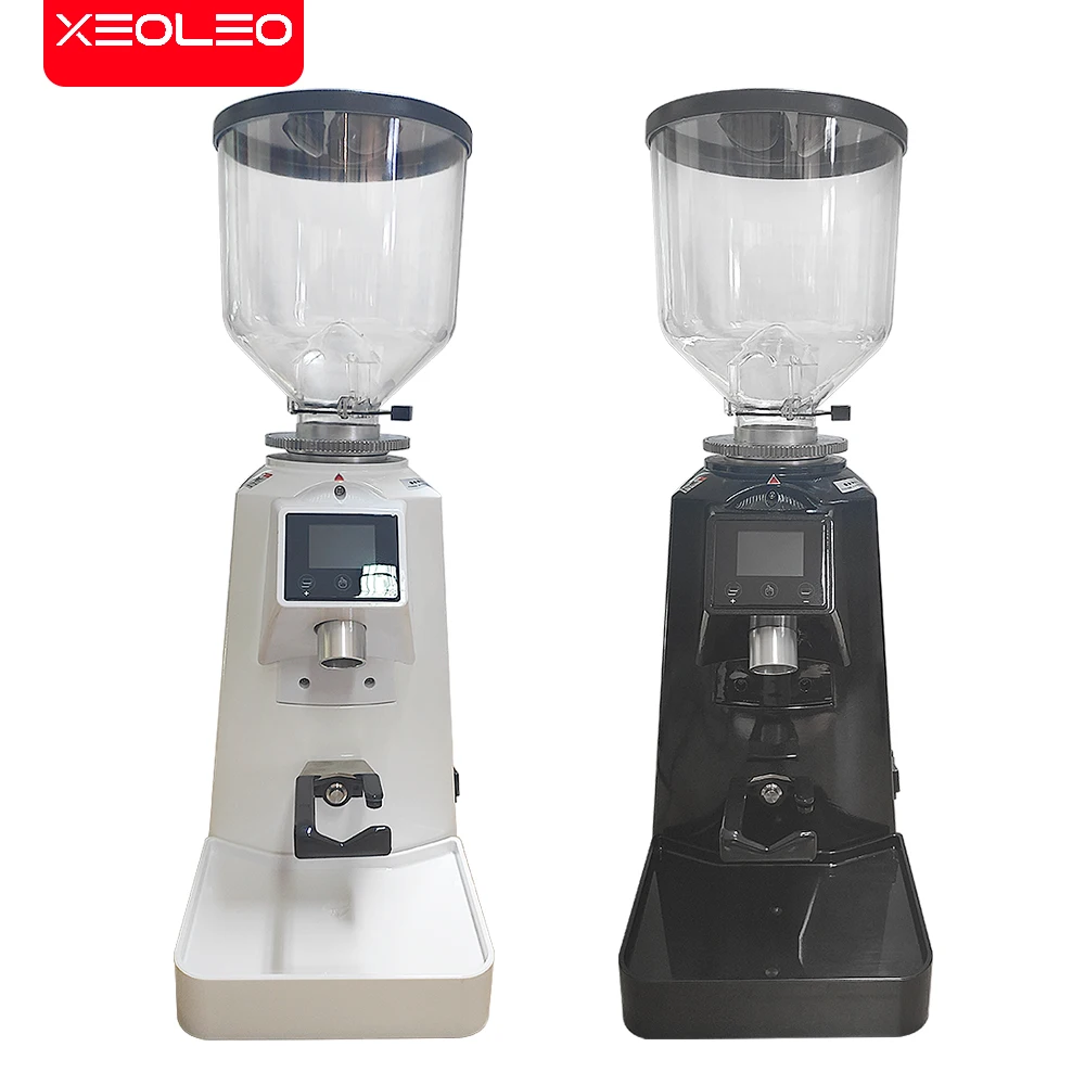 XEOLEO Commercial Coffee grinder Electric coffee grinder 64mm Flat burr grinder 350W Coffee miller