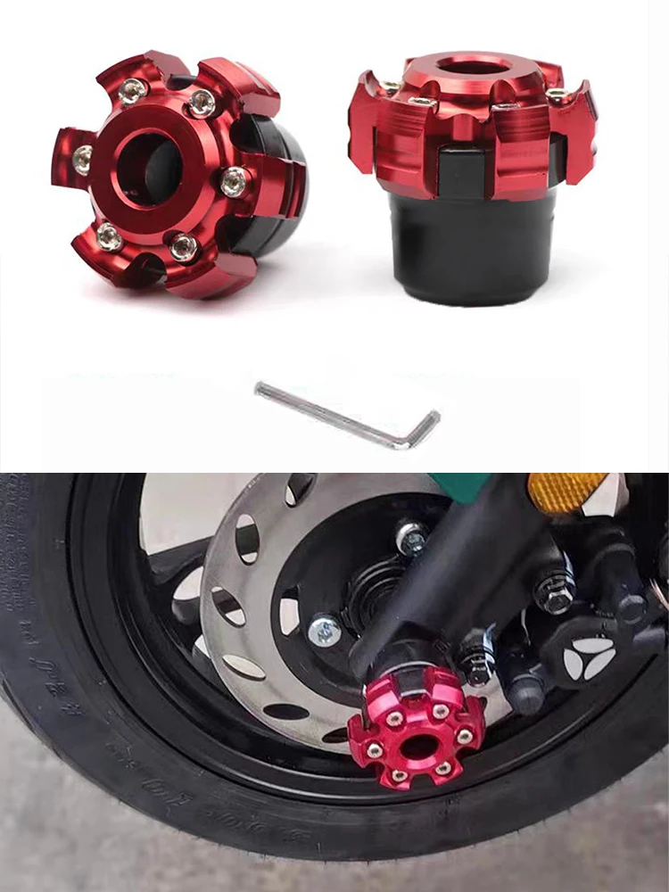 AliExpress NONE Motorcycle Front Fork Crash Protection Aluminum Frame Slider Protector Hexagonal Wheel Trim for Most Street Bikes Dirt Bike