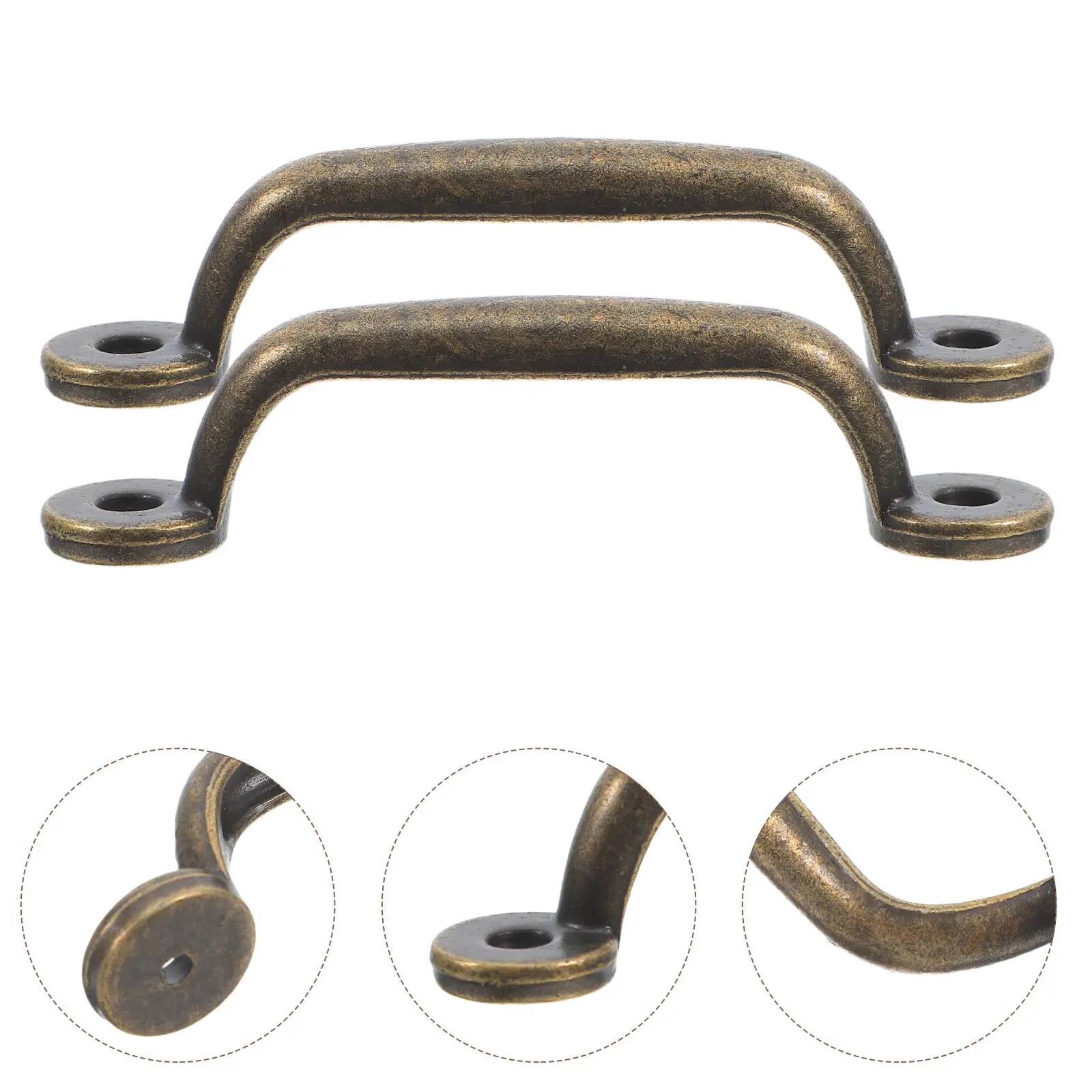 

6 Pcs Hardware Furniture Decoration Drawer Handle Iron Knobs Vintage Cupboard Pulls
