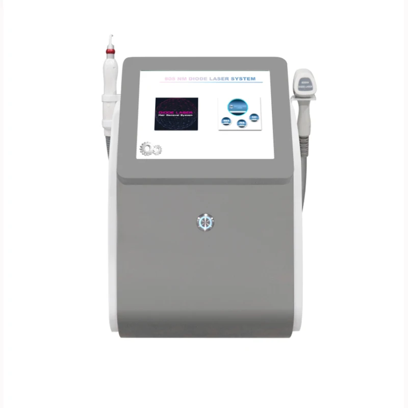 Macchina per la depilazione multifunzione 2 in 1 Nd Yag Diodo Laser 808 Depilazione Q-Switch Dispositivo per la rimozione dei tatuaggi Permanente Salon Spa