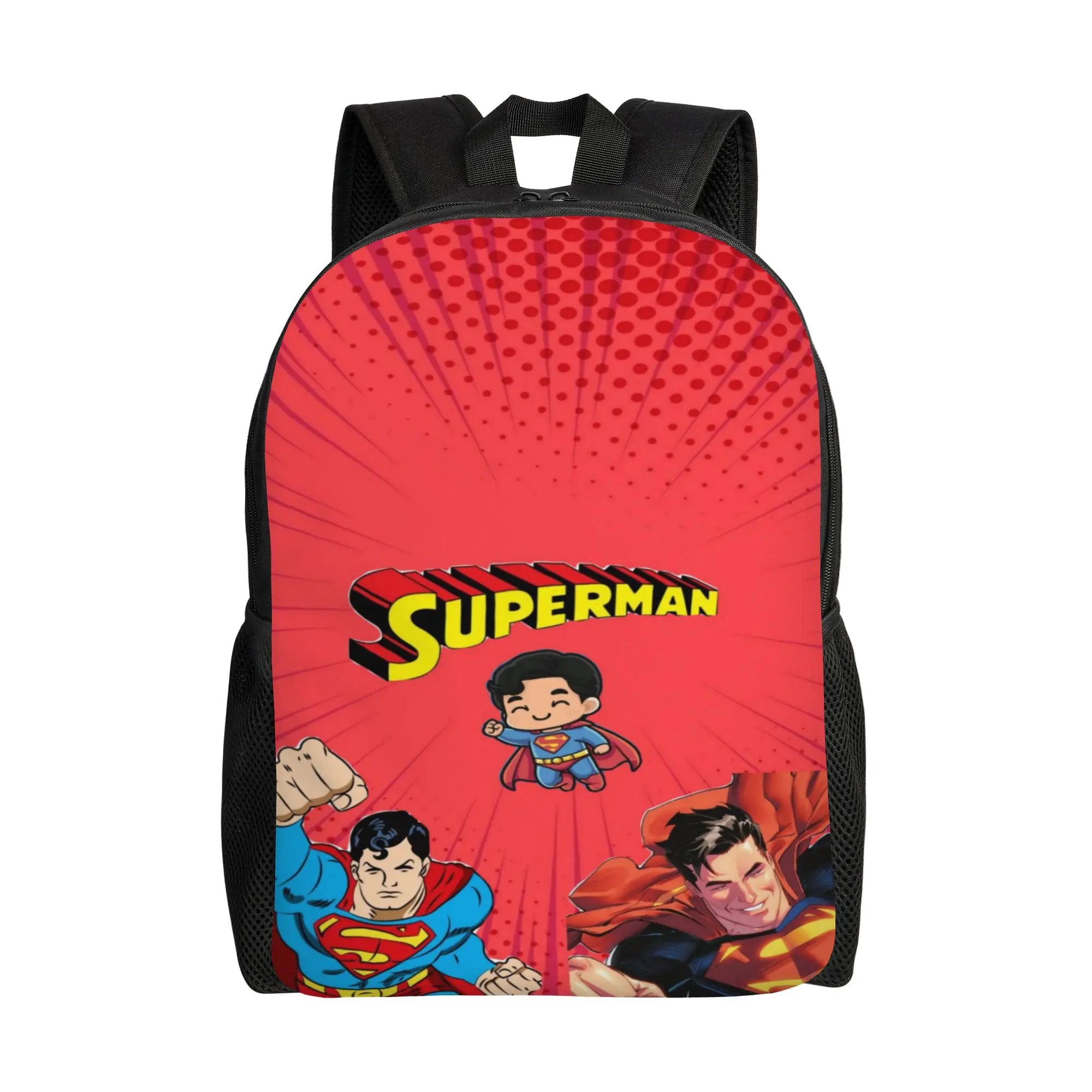 College Bag Back to school season Multi‑Era Superman Character Collage  Harajuku Design Backpack