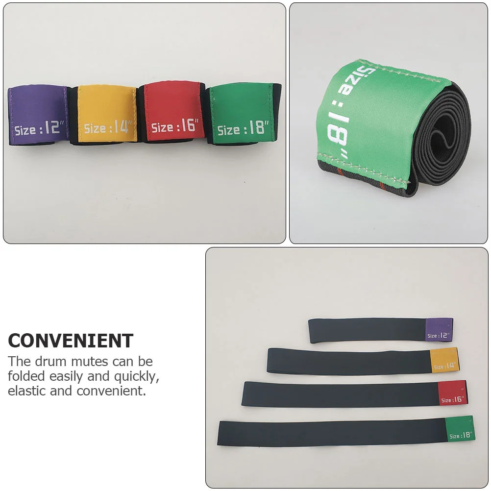 

Practice Mute Belt Hi-hat Accessories Noise-absorbing Pad Polyester Cymbal Tape