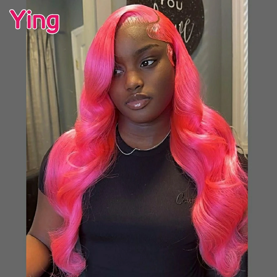 Perruque Lace Front Wig naturelle Remy 13x6-Ying Hair, Body Wave, couleur rose diamant, blond #613, 13x4, pre-plucked