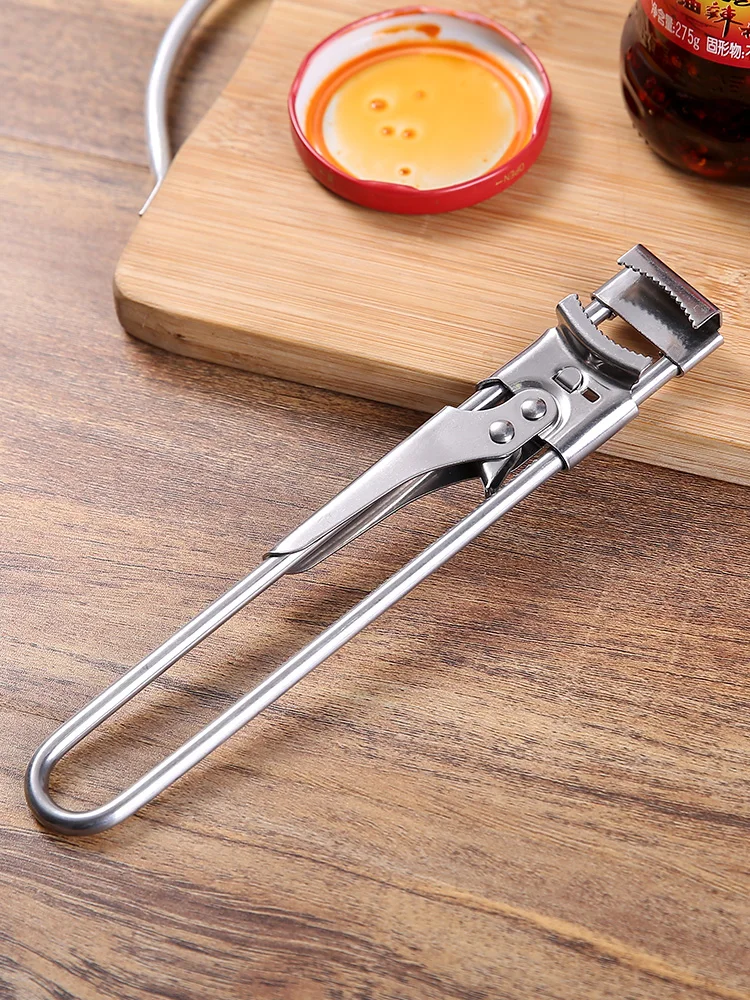 Stainless Steel Opener Portable Manual Modern Multifunctional Self Defense Opener Can Crusher Abrelatas Kitchen Gadgets