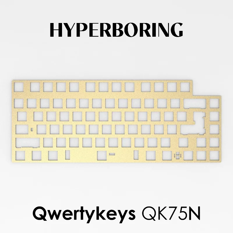 Qwertykeys QK75N Keyboard Positioning Board Custom PC PP POM Aluminum Carbon Fiber Brass Ergonomics Gaming Keyboard Accessories
