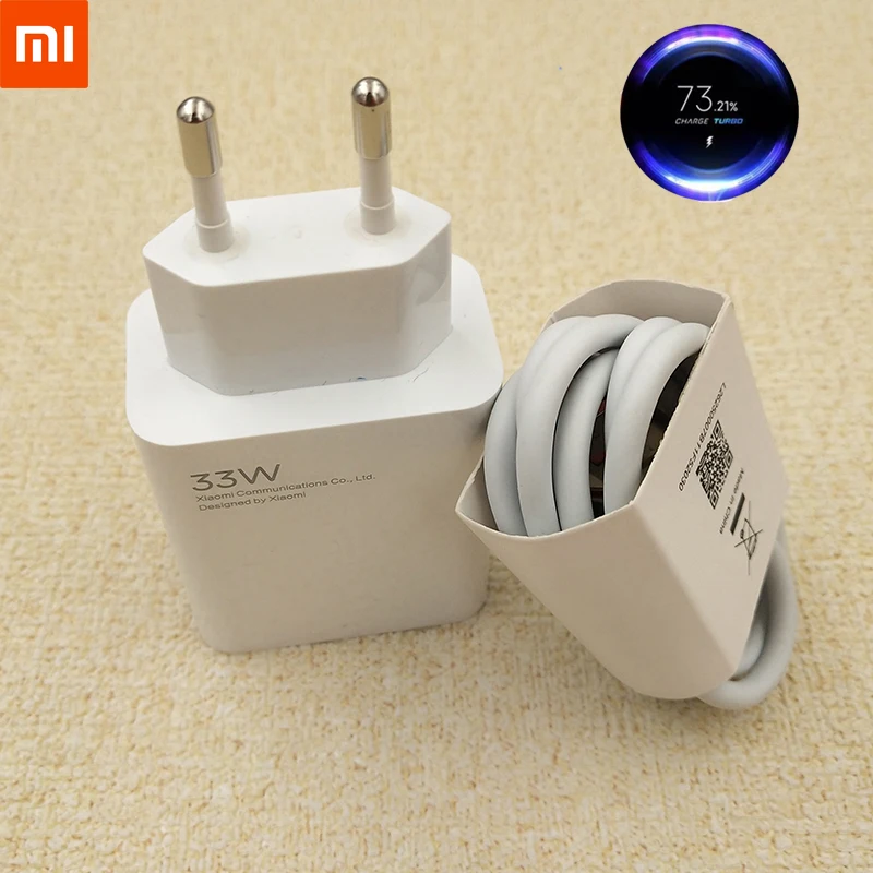 33W Xiaomi Fast Charger Original Turbo Charge EU Phone Cargador 1/1.5/2M 6A Type C Cable For Mi 11 Lite 5G NE 10 POCO X5 M4 Pro