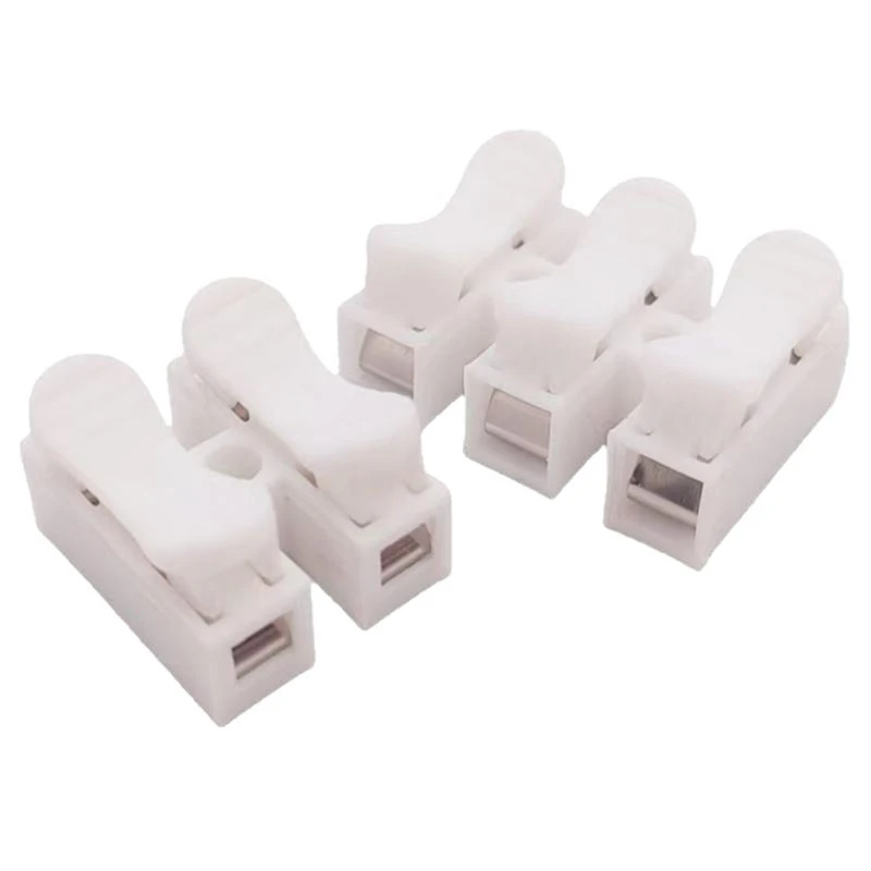 20Pcs 1P 2P 3P Spring Clamp Cable Wire Connector - No Screw Quick Terminal Block