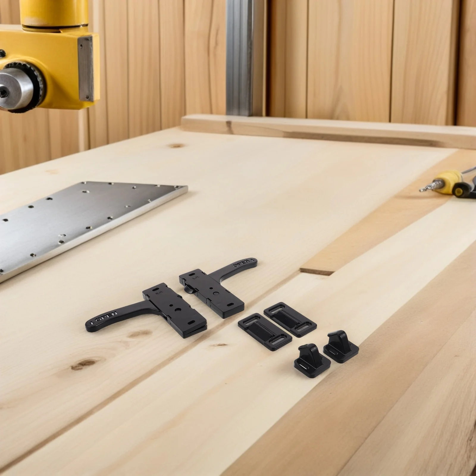 

2Sets Rv Screen Door Latch Handle Replacement Kit Plastic Durable Left Right Fit Camper Trailer Rv Screen Door Hardware