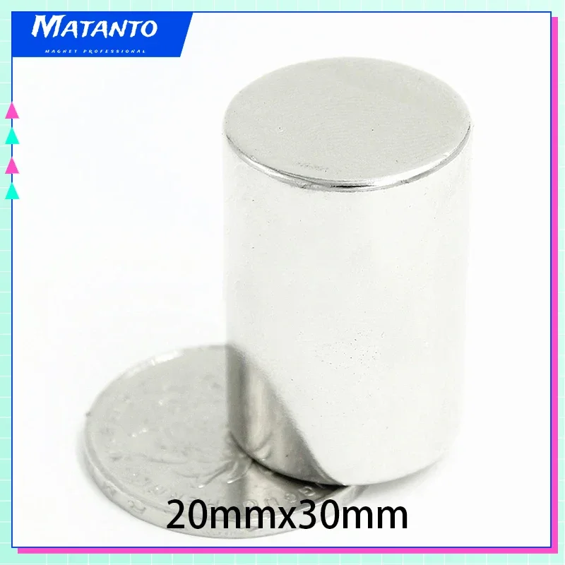 

1/2/5/10PCS 20x30mm Bulk Round Magnets Thick Neodymium Magnet N35 Super Strong Permanent Magnet Disc Magnetic Sheet