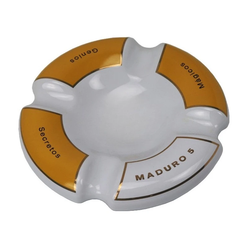 

Cigar Ashtray Round Ceramic Black and White Large Ashtray Cigar Ashtray