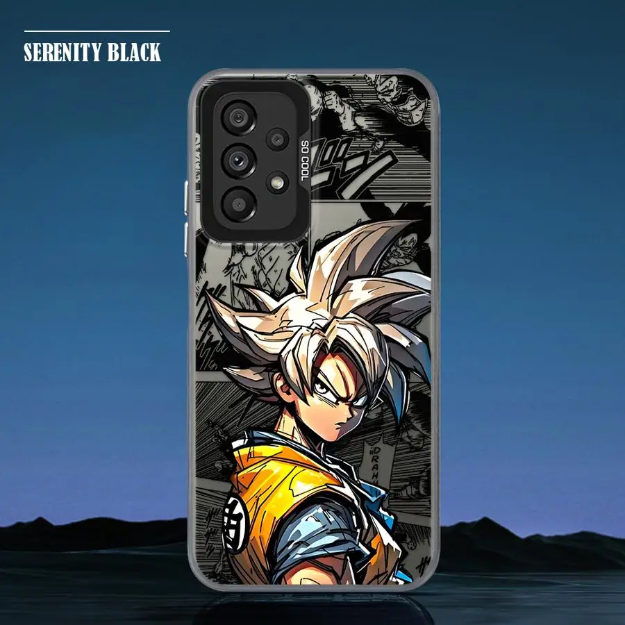 Casing untuk Samsung Galaxy A35 A26 A36 A53 A71 A72 A51 A56 A73 A55 A54 A52 Dragon Ball Son Goku Keren