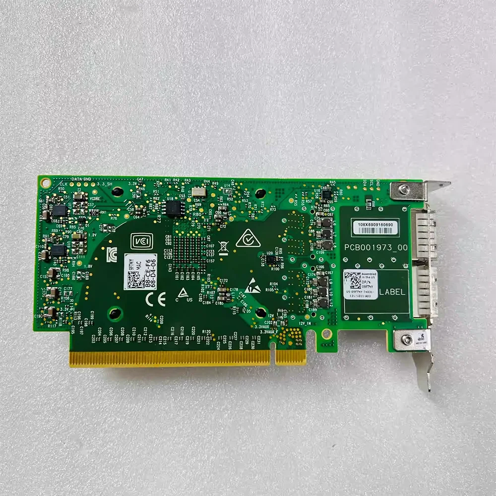 For Mellanox 100 Gigabit network card With Double Electrical Ports ConnectX-5 MCX516A 09FTMY