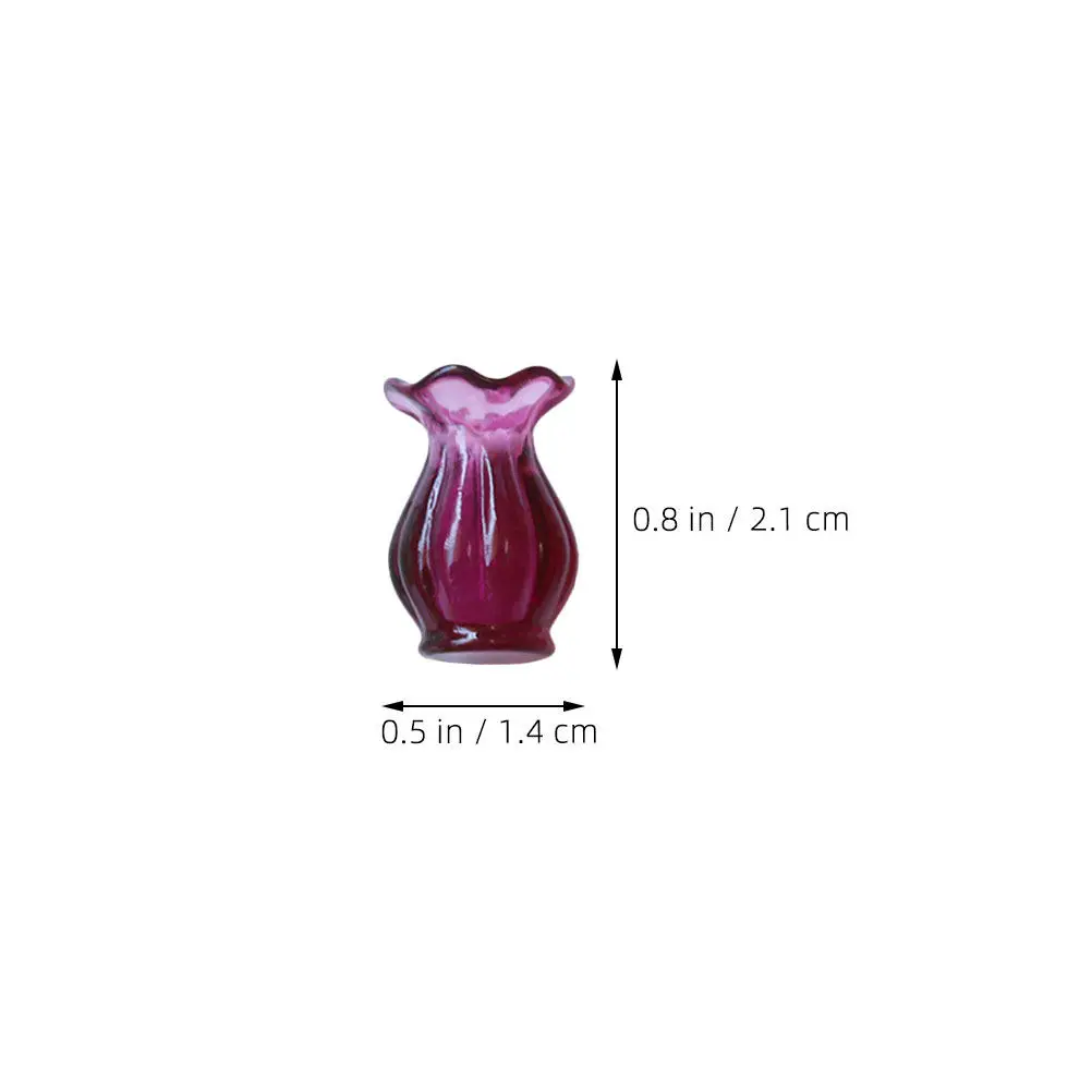 15Pcs Miniature Micro Landscape Accessories Small Flower Tiny Planters Tabletop Craft Decoration Home Decor